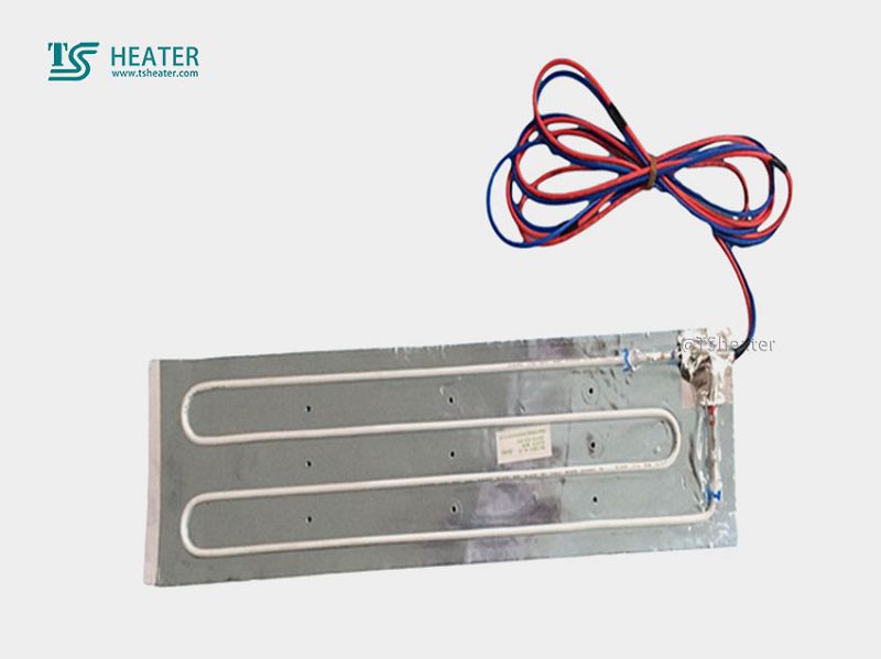 Refrigerator defrosting heater evaporator aluminum tube heater