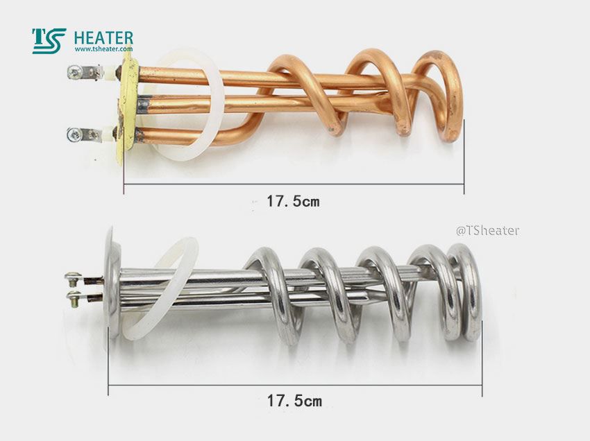 Copper electric heating tube