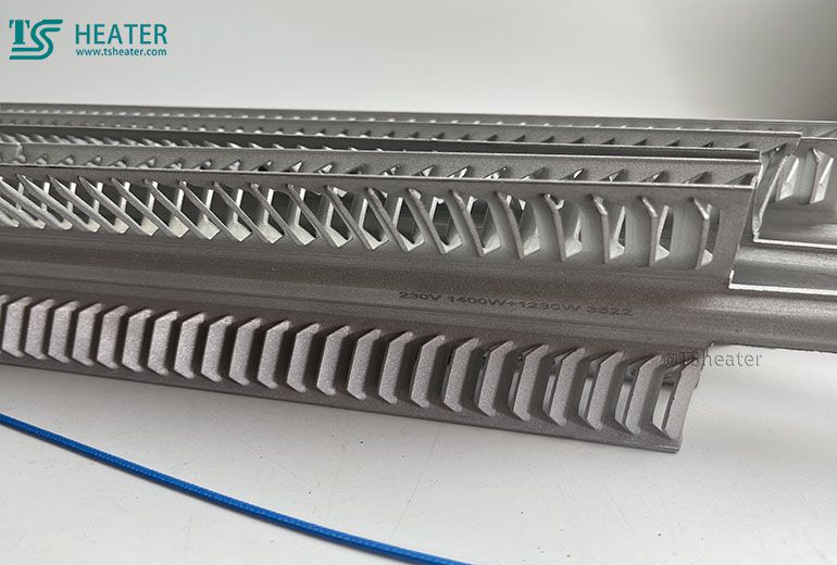 Aluminum finned heater